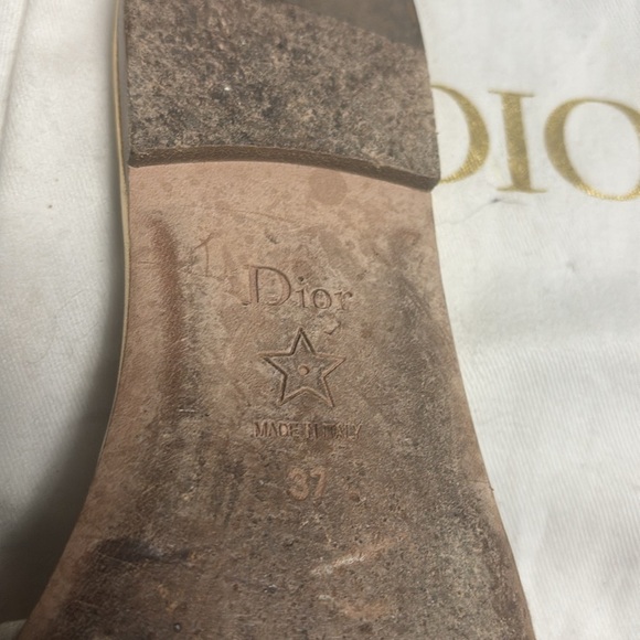 Dior Gold and Pink Women's Sandals - Picture 6 of 9